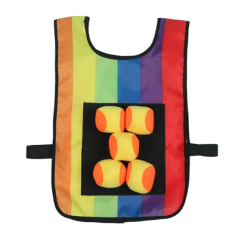 Luwecf Klebriges Ballspiel Wurfspiel Interaktives Geschicklichkeitsspiel Sportliches Koordinationstraining Aus Oxford Stoff für Familienaktivitäten Spielpla, Weste mit Bällen Luwecf Klebriges Ballspiel Wurfspiel Interaktives Geschicklichkeitsspiel Sportliches Koordinationstraining Aus Oxford Stoff für Familienaktivitäten Spielpla, Weste mit Bällen von Luwecf
