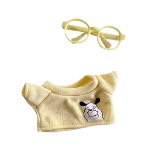 Luwecf Kleidung für Puppen, Anziehset für 15 cm Puppenszenen, Requisiten, mit Gelber Brille Luwecf Kleidung für Puppen, Anziehset für 15 cm Puppenszenen, Requisiten, mit Gelber Brille von Luwecf