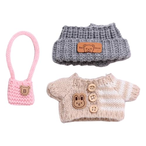 Luwecf Kleidungsset für Plüschpuppen, Verkleidung mit Hut Und Tasche, Geschenkidee für Kinder, Outfit für 5,91 Zoll Puppe Luwecf Kleidungsset für Plüschpuppen, Verkleidung mit Hut Und Tasche, Geschenkidee für Kinder, Outfit für 5,91 Zoll Puppe von Luwecf