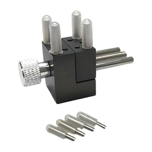 Luwecf Kleine Schraubzwinge für Tischmontage, Aluminiumklemme für Modellbau Und Uhrenreparatur, ohne Sockel Luwecf Kleine Schraubzwinge für Tischmontage, Aluminiumklemme für Modellbau Und Uhrenreparatur, ohne Sockel von Luwecf