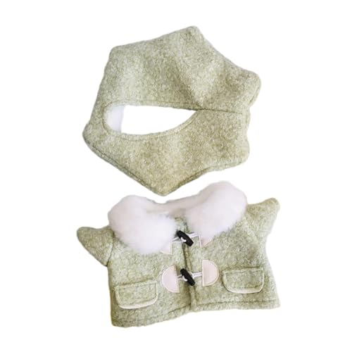Luwecf Kostüme für Puppen mit Mantel und Hut, kreative Spielmöglichkeiten für Kinder, Ankleide-Set für 37 cm, GrÜn Luwecf Kostüme für Puppen mit Mantel und Hut, kreative Spielmöglichkeiten für Kinder, Ankleide-Set für 37 cm, GrÜn von Luwecf