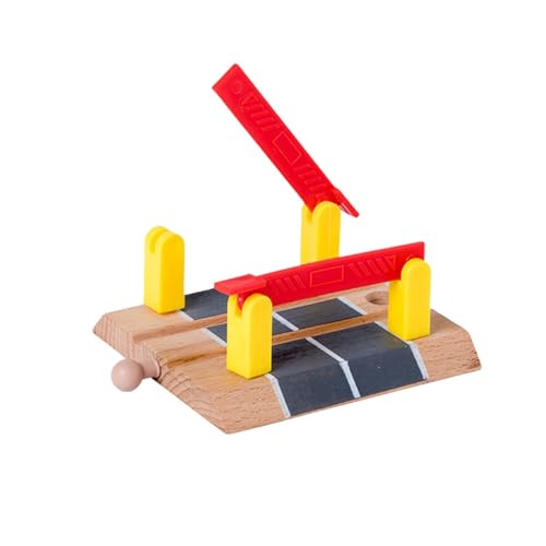 Luwecf Kreatives Holzspielzeug für Kinder, Pädagogisch Wertvoll, Bahnübergang von Luwecf