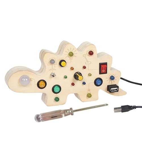 Luwecf LED Busy Board Sensory Board Spielzeug Frühes Lernspielzeug Schalter Spielzeugbrett für Jungen Mädchen von Luwecf