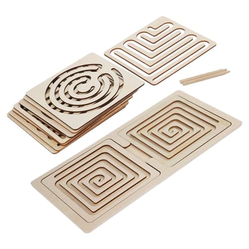 Luwecf Labyrinth-Brettspiel-Spielzeug, linkes und rechtes Gehirnentwicklungs-Labyrinth-Spielzeug, Aktivitätsbrett für Geschenke von Luwecf
