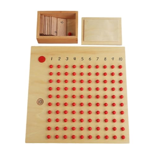Luwecf Mathematikbrett für Multiplikation Und Division, Lernspielzeug für Vorschulkinder, Multiplikationstafel von Luwecf