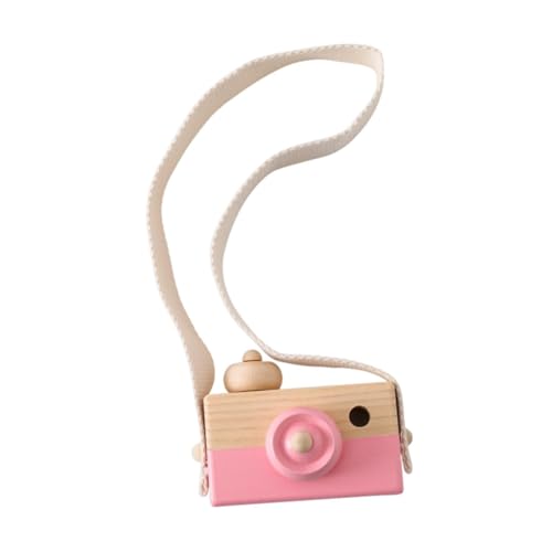 Luwecf Mini Kamera Spielzeug Fotografiert Requisiten Vintage Stil mit Gurt Pretend Spielen, Rosa von Luwecf