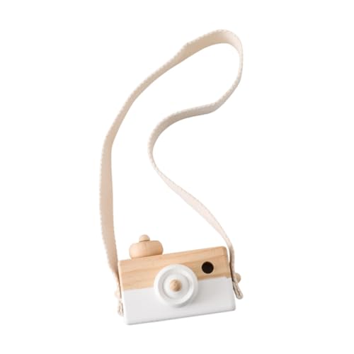 Luwecf Mini Kamera Spielzeug Fotografiert Requisiten Vintage Stil mit Gurt Pretend Spielen, Weiß von Luwecf