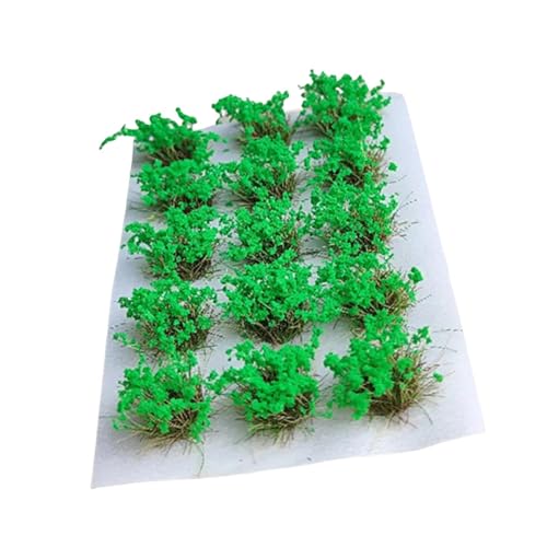 Luwecf Miniatur-Blumenarrangements für Modellbahnen, Vegetationsgruppen und Grasbüschel, GrÜn von Luwecf