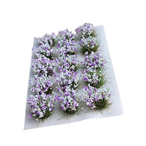 Luwecf Miniatur-Blumenarrangements für Modellbahnen, Vegetationsgruppen und Grasbüschel, Hellviolett Luwecf Miniatur-Blumenarrangements für Modellbahnen, Vegetationsgruppen und Grasbüschel, Hellviolett von Luwecf