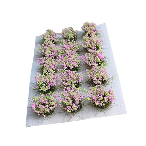 Luwecf Miniatur-Blumenarrangements für Modellbahnen, Vegetationsgruppen und Grasbüschel, Rosa Luwecf Miniatur-Blumenarrangements für Modellbahnen, Vegetationsgruppen und Grasbüschel, Rosa von Luwecf