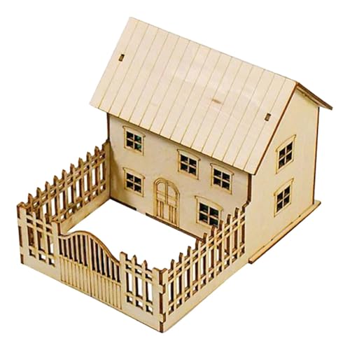 Luwecf Miniatur-Haus-Architektur-Szenen-Gebäudemodell im Maßstab 1:60 für Geburtstagsgeschenk Erwachsene, Style C von Luwecf