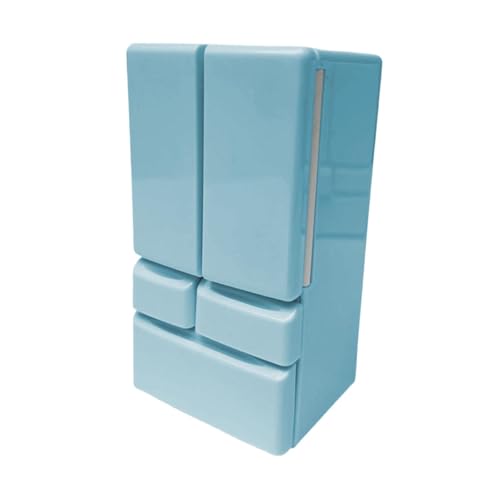 Luwecf Miniatur Kühlschrank für Puppenhaus, Möbelset, 1/12 Maßstab, BLAU Luwecf Miniatur Kühlschrank für Puppenhaus, Möbelset, 1/12 Maßstab, BLAU von Luwecf
