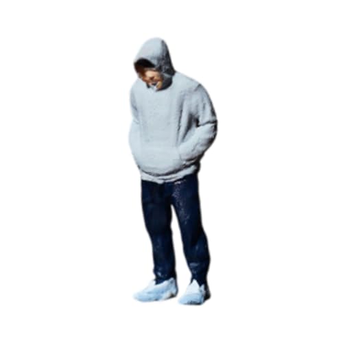 Luwecf Miniatur Menschenfigur 1/64, Kunstharz Modell für Diorama, Graues Sweatshirt Herren Luwecf Miniatur Menschenfigur 1/64, Kunstharz Modell für Diorama, Graues Sweatshirt Herren von Luwecf