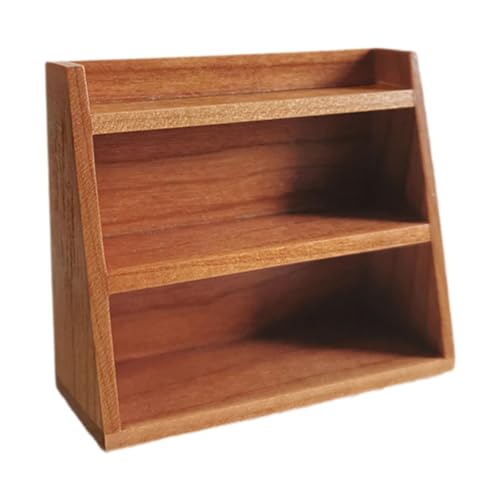 Luwecf Miniatur Wandschrank Im Maßstab 1:12 für Puppenzubehör, Kirschholz von Luwecf