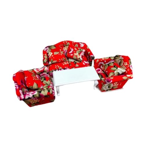 Luwecf Miniatursofa für Puppenhaus Im Maßstab 1:12, Zubehör für Rollenspiele Und Dekoration, Style A Luwecf Miniatursofa für Puppenhaus Im Maßstab 1:12, Zubehör für Rollenspiele Und Dekoration, Style A von Luwecf