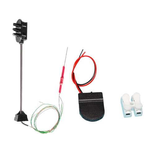 Luwecf Modellbahn-Ampel, Kreuzungsschild, Modell-Straßenlaternen, LED-Lampe, DIY-Mikro-Landschaftslicht für DIY-Projekte, Layout, 3v von Luwecf