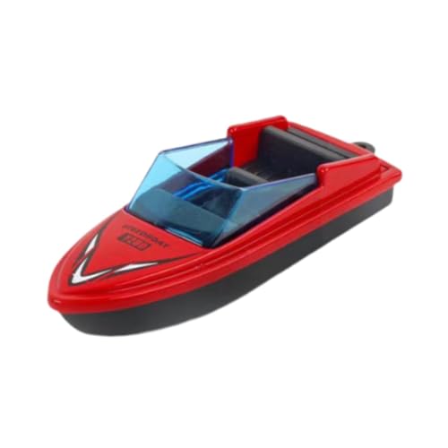 Luwecf Modellboot Spielzeug, Landschaftsdekor, Boot Ornament für Kinder Und Erwachsene, Geschenkidee, Rot von Luwecf