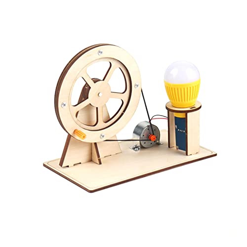 Luwecf Montage 3D Puzzles Windkraftanlagen DIY Lernmodellbausatz Spielzeug für Alter 8 9 10 11 12 Jahre Alt, Holz, 14,8 cm x 8,3 cm x 12 cm von Luwecf