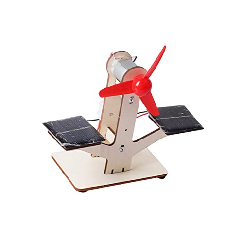 Luwecf Montage 3D Puzzles Windkraftanlagen DIY Lernmodellbausatz Spielzeug für Alter 8 9 10 11 12 Jahre Alt, Holzfarbe, 9,7 cm x 7,3 cm x 19 cm von Luwecf