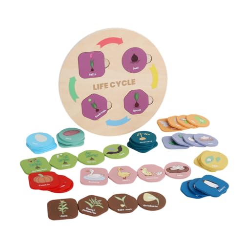 Luwecf Montessori Life Cycle Puzzle Boards Kit Lifestyle Stages Learning Educational Science Kit von Luwecf