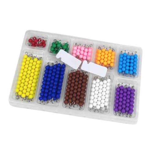 Luwecf Montessori Schachbrett Perlen Vorschulerziehung Spielzeug für Kinder Jungen Mädchen von Luwecf