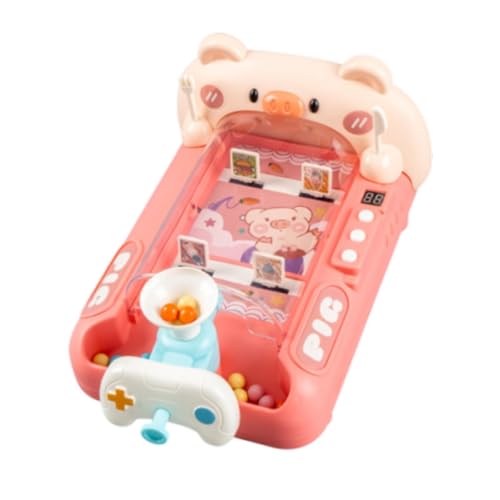 Luwecf Murmeln Spielautomat für Kinder, Eltern-Kind-Spiel, vielseitige Arcade-Maschine für gemeinsames Spielen, Schwein Luwecf Murmeln Spielautomat für Kinder, Eltern-Kind-Spiel, vielseitige Arcade-Maschine für gemeinsames Spielen, Schwein von Luwecf