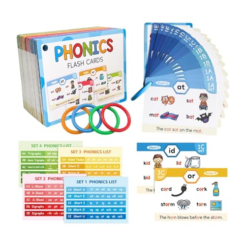 Luwecf Phonics Flash -Karten Games Klassenzimmer Vorräte von Luwecf