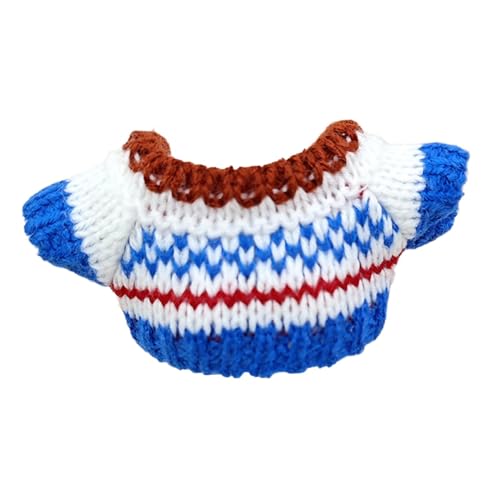 Luwecf Mini puppenkleidung Set für 15cm Puppen, Puppenzubehör Modeanziehsachen Cartoon Puppenkleidung,Blaue Welle Luwecf Mini puppenkleidung Set für 15cm Puppen, Puppenzubehör Modeanziehsachen Cartoon Puppenkleidung,Blaue Welle von Luwecf