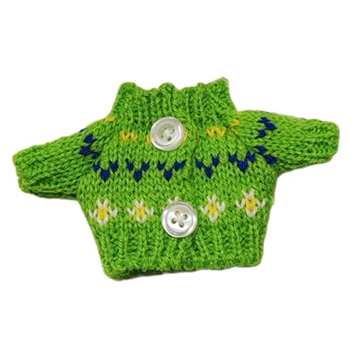 Luwecf Mini puppenkleidung Set für 15cm Puppen, Puppenzubehör Modeanziehsachen Cartoon Puppenkleidung, Grün Luwecf Mini puppenkleidung Set für 15cm Puppen, Puppenzubehör Modeanziehsachen Cartoon Puppenkleidung, Grün von Luwecf