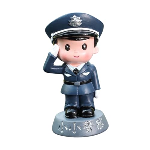 Luwecf Polizeifigur Statue Cake Topper Mini -Sammlung süße Harz Figur Miniaturmodell für Schlafzimmer Desktop Büro Innenräume, Junge Statue Luwecf Polizeifigur Statue Cake Topper Mini -Sammlung süße Harz Figur Miniaturmodell für Schlafzimmer Desktop Büro Innenräume, Junge Statue von Luwecf