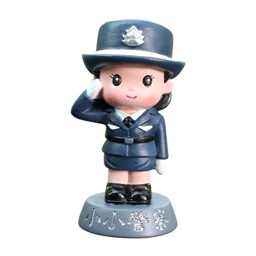 Luwecf Polizeifigur Statue Cake Topper Mini -Sammlung süße Harz Figur Miniaturmodell für Schlafzimmer Desktop Büro Innenräume, Mädchenstatue Luwecf Polizeifigur Statue Cake Topper Mini -Sammlung süße Harz Figur Miniaturmodell für Schlafzimmer Desktop Büro Innenräume, Mädchenstatue von Luwecf