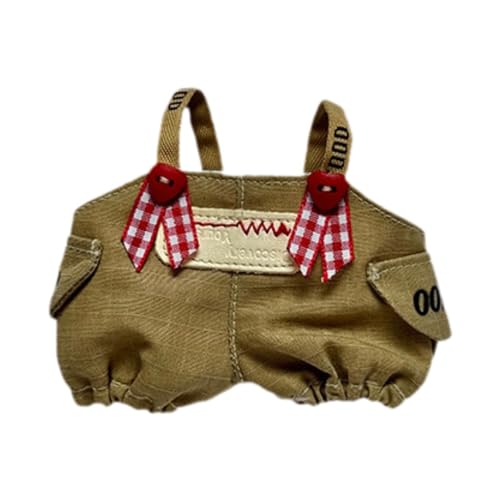 Luwecf Puppen-Hosenträger-Outfit, Miniatur-Kleidung für 6 Zoll Jungenpuppen, Geschenke für Halloween Luwecf Puppen-Hosenträger-Outfit, Miniatur-Kleidung für 6 Zoll Jungenpuppen, Geschenke für Halloween von Luwecf