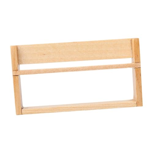 Luwecf Puppenhaus Bücherregal Kleines Holzmöbel Miniaturregal Puppenstuben Zubehör Sorgfältig Verarbeitet für Eine Realistische Darstellung für Bastelprojek, Style A Short von Luwecf