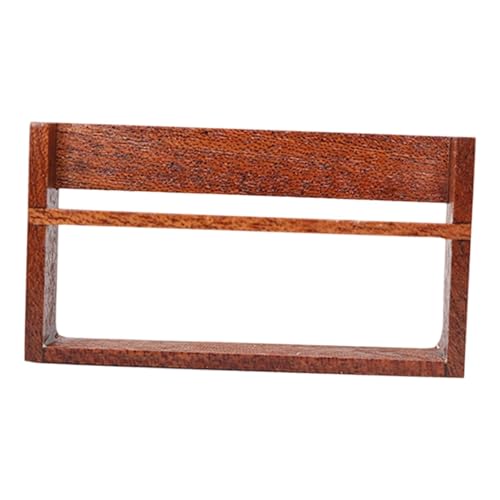 Luwecf Puppenhaus Bücherregal Kleines Holzmöbel Miniaturregal Puppenstuben Zubehör Sorgfältig Verarbeitet für Eine Realistische Darstellung für Bastelprojek, Style B Short von Luwecf