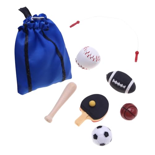 Luwecf Puppenhaus Miniatur Sportset Miniatur Sportsammlung für Spielzimmer zu Hause von Luwecf