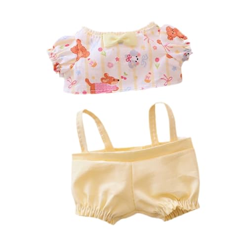 Luwecf Puppenkleidung aus Plüsch, passend für 15–17 cm große Puppen, Anziehsachen und Accessoires, Hemd Und Overall Luwecf Puppenkleidung aus Plüsch, passend für 15–17 cm große Puppen, Anziehsachen und Accessoires, Hemd Und Overall von Luwecf