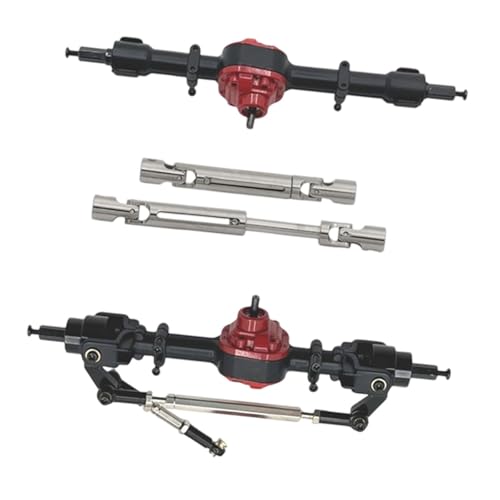 Luwecf RC Auto Achse Set Aus Metall Front Hinterachse mit Antriebswelle für 1 12 Modellauto Robustes Zubehör für MN82 MN82T MN82S Mn82pro LC79 Ersatz Bastler, Schwarz Luwecf RC Auto Achse Set Aus Metall Front Hinterachse mit Antriebswelle für 1 12 Modellauto Robustes Zubehör für MN82 MN82T MN82S Mn82pro LC79 Ersatz Bastler, Schwarz von Luwecf
