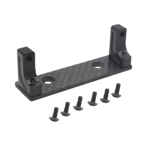 Luwecf RC Auto Servo Halterung 1/10 Metall Vorderachse für RC Fahrzeug, Schwarz von Luwecf