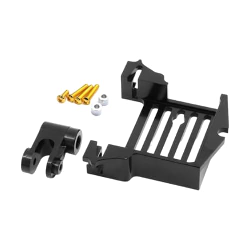 Luwecf RC Auto Servo Halterung Adapter für Lenksysteme mit Arm für Crawler, Schwarz Luwecf RC Auto Servo Halterung Adapter für Lenksysteme mit Arm für Crawler, Schwarz von Luwecf