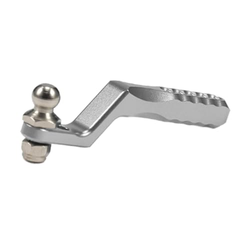 Luwecf RC Crawler Anhängerkupplung für TF2 RGT CC01 Zubehör für 1/10 1/8 RC Fahrzeuge, Silber von Luwecf