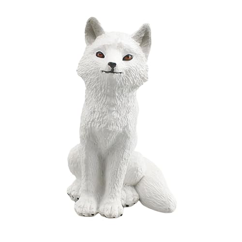 Luwecf Realistische Tierfigur für Zuhause - Dekoratives Modell im Bücherregal, Polarfuchs Luwecf Realistische Tierfigur für Zuhause - Dekoratives Modell im Bücherregal, Polarfuchs von Luwecf