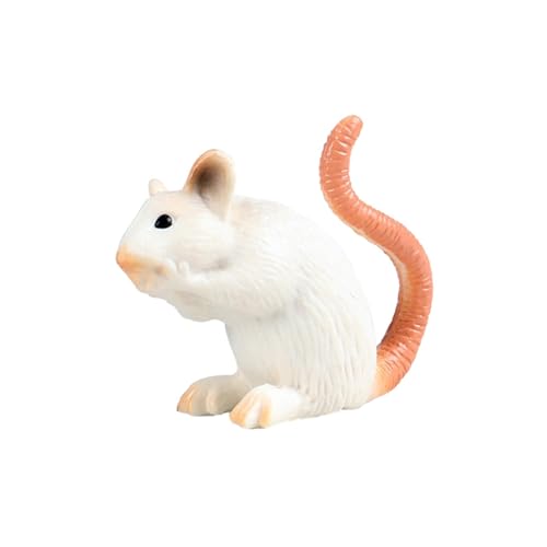 Luwecf Realistisches Mäusemodell, Rattenskulpturen, Simulierte Tierfiguren, Spielzeug für Partygeschenke, Vorschul, Geburtstags Und Kindergarten, Stil C von Luwecf