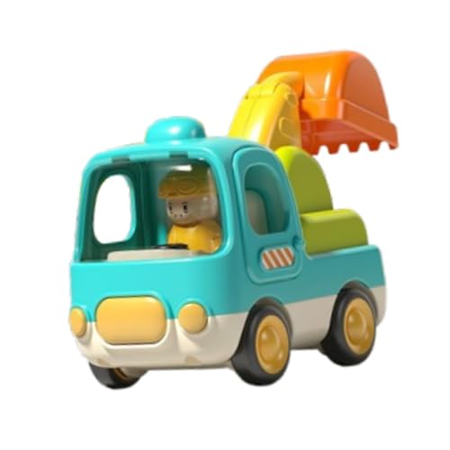 Luwecf Reibungsantrieb Auto Spielzeug, Push and Go LKW für Kleinkinder, Bagger Luwecf Reibungsantrieb Auto Spielzeug, Push and Go LKW für Kleinkinder, Bagger von Luwecf