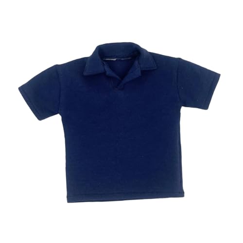 Luwecf Revers T Shirt für Männliche Figuren Im Maßstab 1:6, Puppenkleidung für 12 Zoll Modelle, Purpurblau Luwecf Revers T Shirt für Männliche Figuren Im Maßstab 1:6, Puppenkleidung für 12 Zoll Modelle, Purpurblau von Luwecf