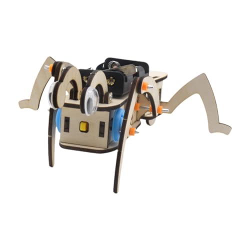 Luwecf Roboter Modellbausatz, Wissenschaftliches Lernwerkzeug Aus Holz, Unbemalt, DIY Wissenschaftsbausatz Luwecf Roboter Modellbausatz, Wissenschaftliches Lernwerkzeug Aus Holz, Unbemalt, DIY Wissenschaftsbausatz von Luwecf