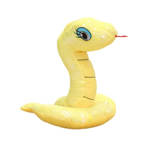 Luwecf Schlangen Plüschfigur für Kinderzimmer Und Geschenke, Gelb von Luwecf