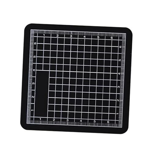 Luwecf Schneidematte Bastelmatte Schneideunterlage Und Bastelbrett Als Schneidepad Aus Langlebigem PVC Und Edelstahl mit Klarer Skala für Künstler Bastler Un, Schwarz Luwecf Schneidematte Bastelmatte Schneideunterlage Und Bastelbrett Als Schneidepad Aus Langlebigem PVC Und Edelstahl mit Klarer Skala für Künstler Bastler Un, Schwarz von Luwecf
