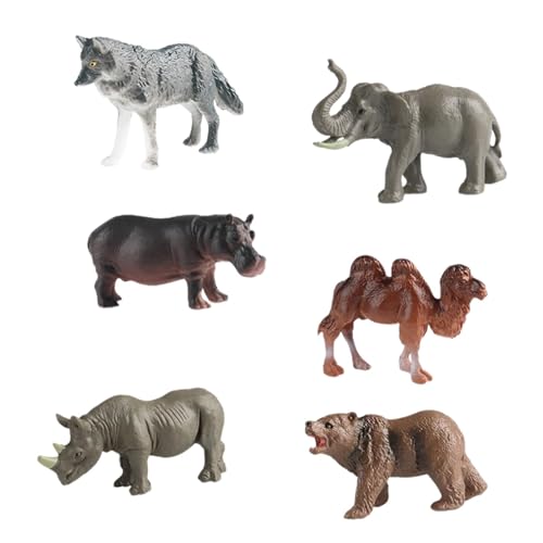 Luwecf Set Tierfiguren, Naturgetreue Tierstatuen für Kinder, Partydekoration, Stil A von Luwecf
