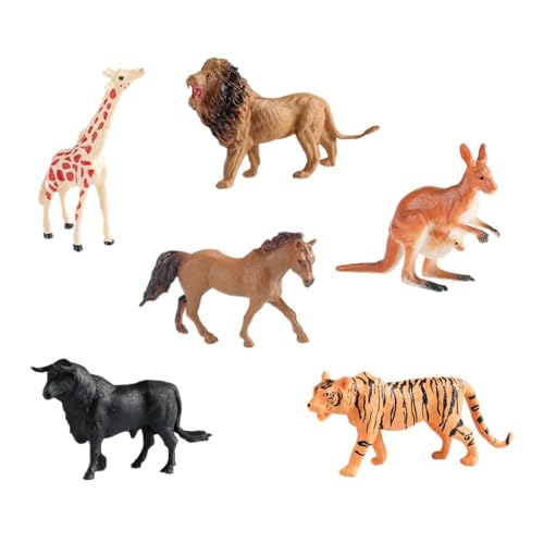 Luwecf Set Tierfiguren, Naturgetreue Tierstatuen für Kinder, Partydekoration, Stil B von Luwecf