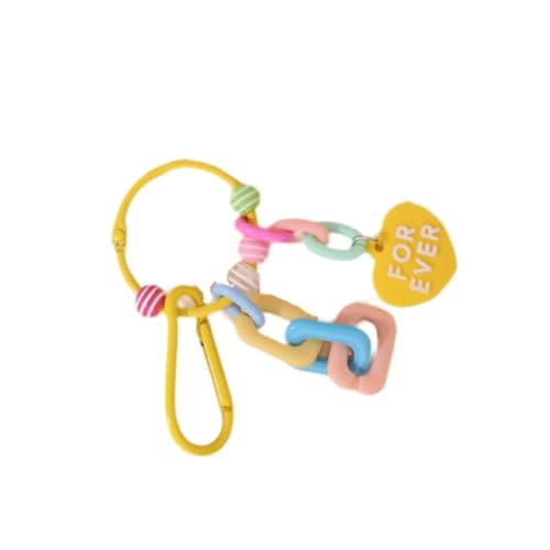 Luwecf Stilvoller Schlüsselanhänger für Fahrzeug Und Tasche Handgefertigtes Accessoire, GELB Luwecf Stilvoller Schlüsselanhänger für Fahrzeug Und Tasche Handgefertigtes Accessoire, GELB von Luwecf